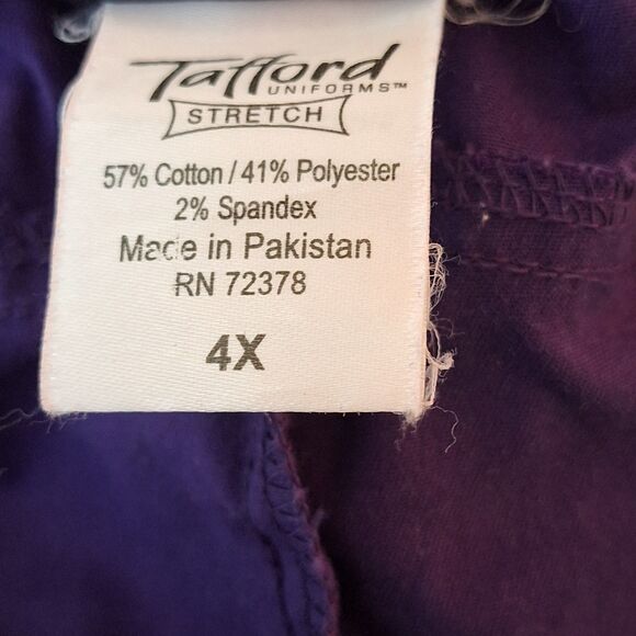 Womens Tafford Scrub Pants 4X Pink Purple Medical Pockets Lot Of 2 Uniform‎ Work - Picture 11 of 16